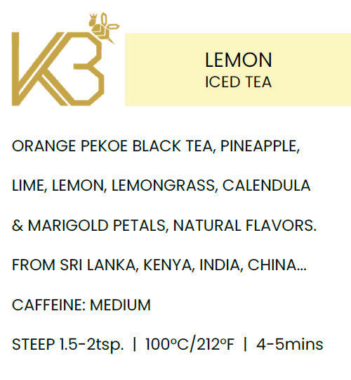Thé glacé au citron